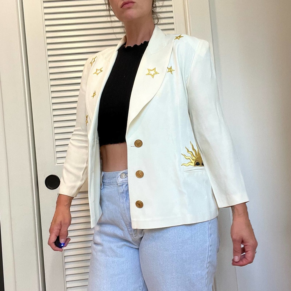 Vintage 80s DJ Summers Blazer Sun & Stars